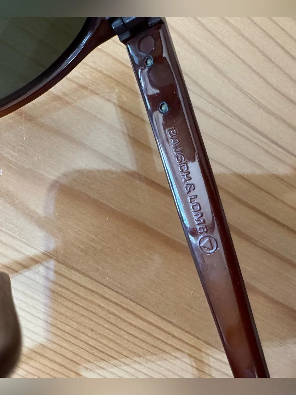 Vintage Ray-Ban Brown Tortoiseshell Frame Sunglasses with Black Lenses